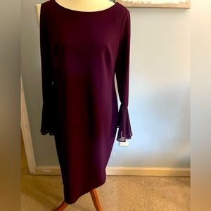 Calvin Klein Burgundy Dress Size:14
